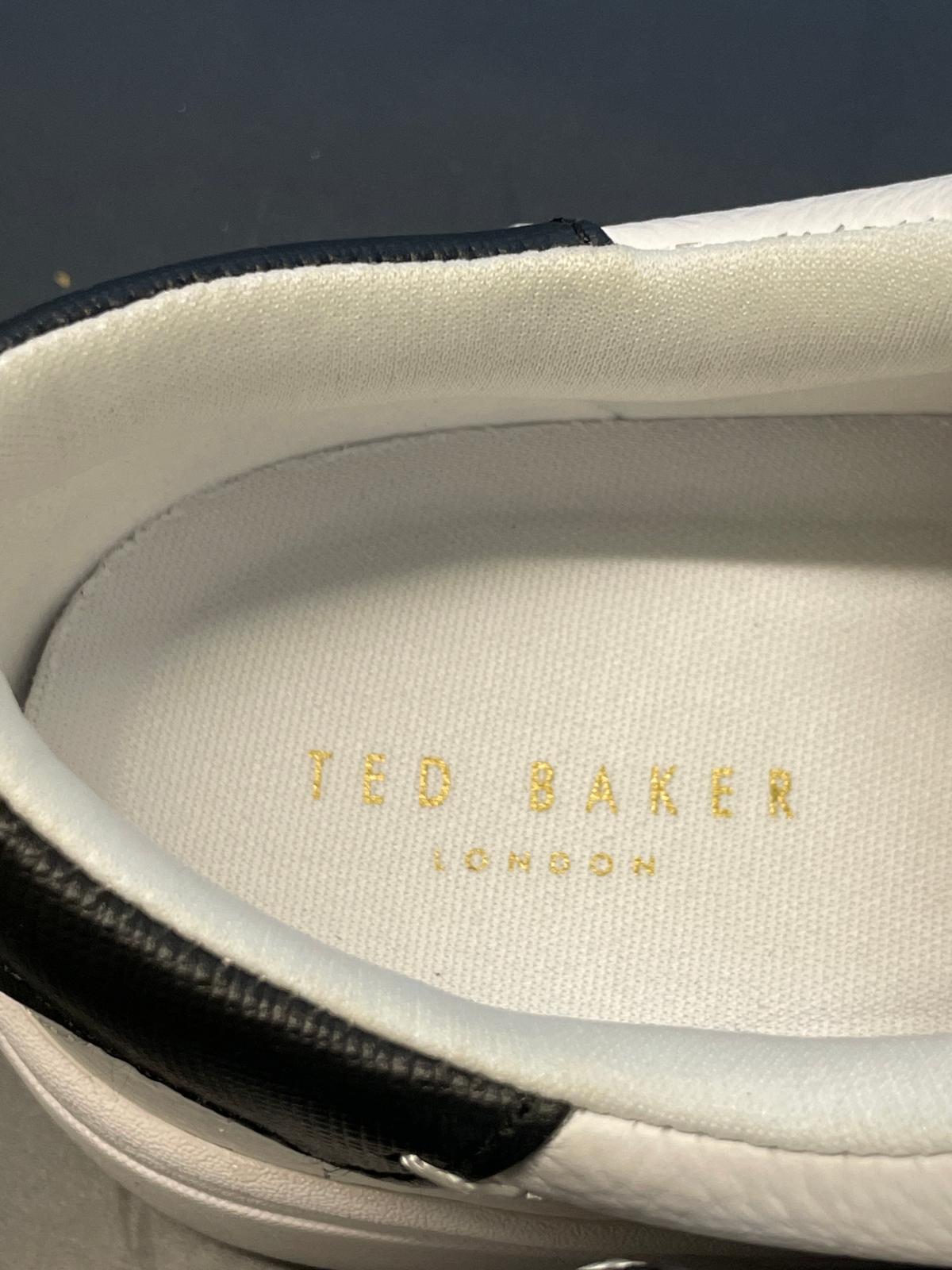 TED BAKER Kimmii Low Top Leather Trainers White Size EU37 UK4 RRP 110 NEW