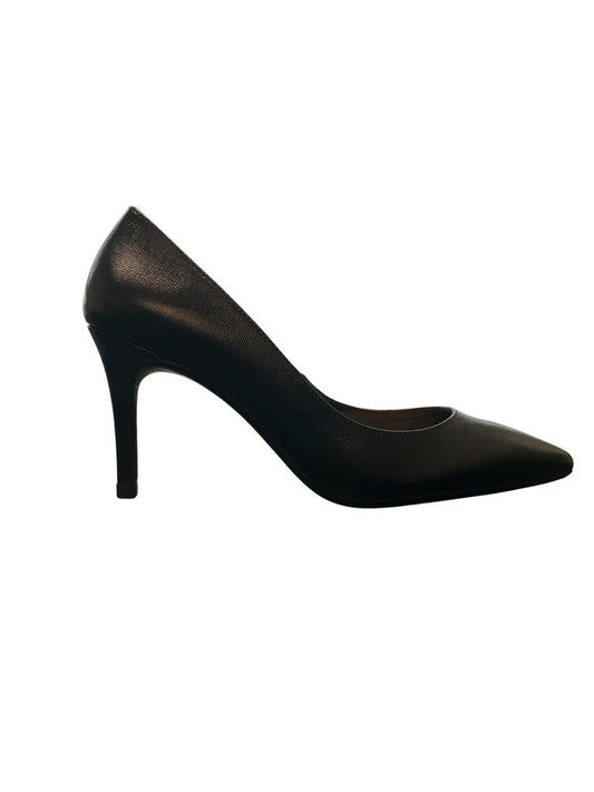 TED BAKER Alysse Black Leather Stiletto Court Heels EU38 UK5 RRP 125 NEW