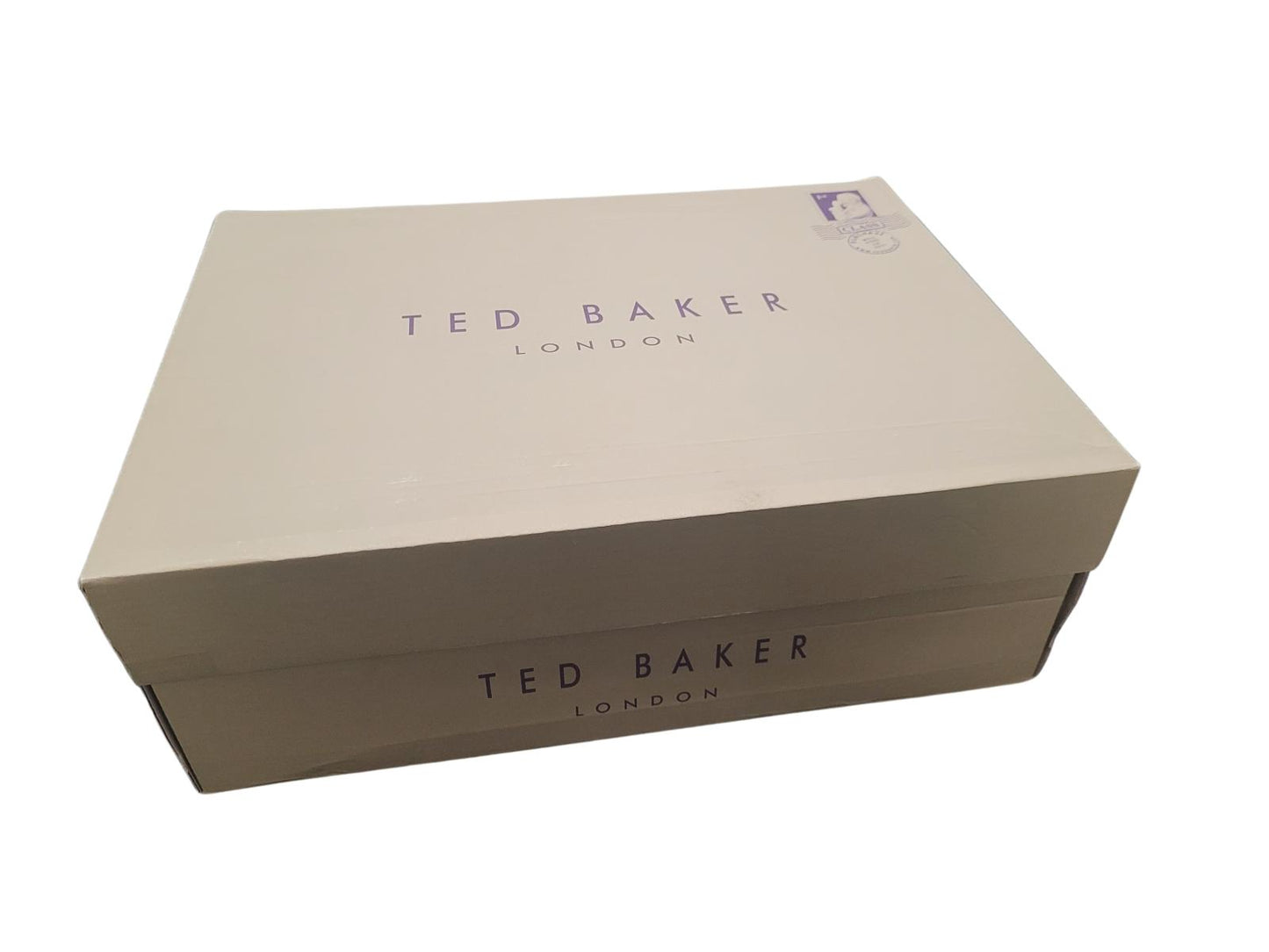 TED BAKER Allicia Combat Boots Black Leather & Blue Suede UK7 EU40 NEW RRP175