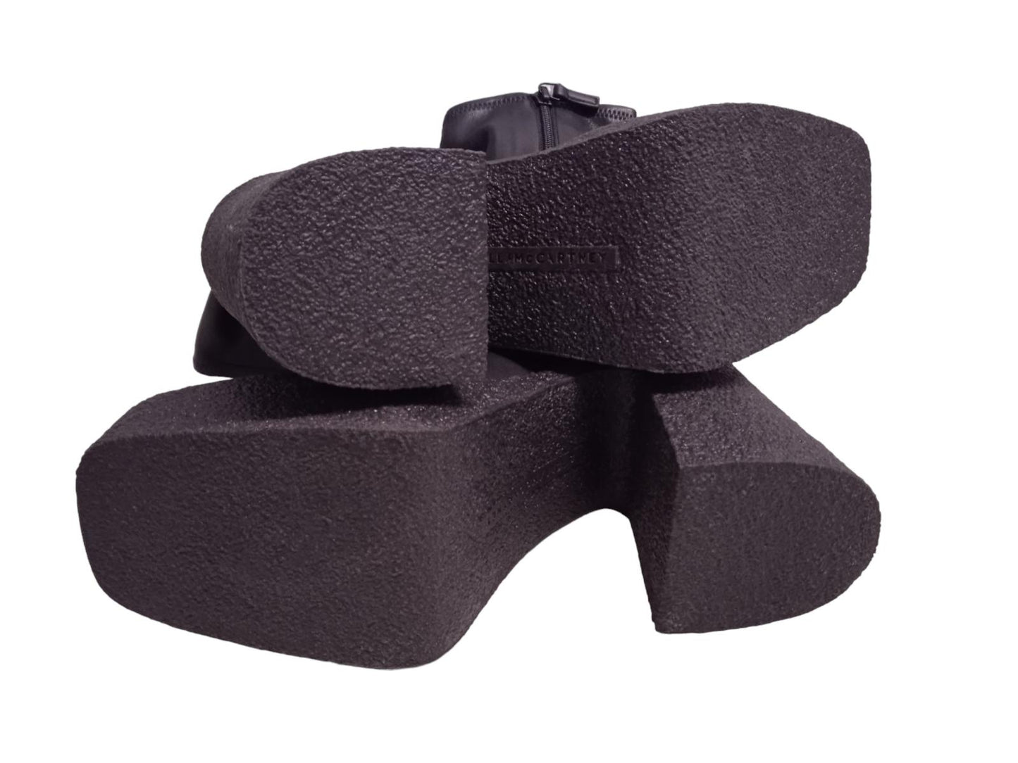 STELLA MCCARTNEY Ladies Skyla Chunky Platform Ankle Boots Black UK4 NEW RRP625