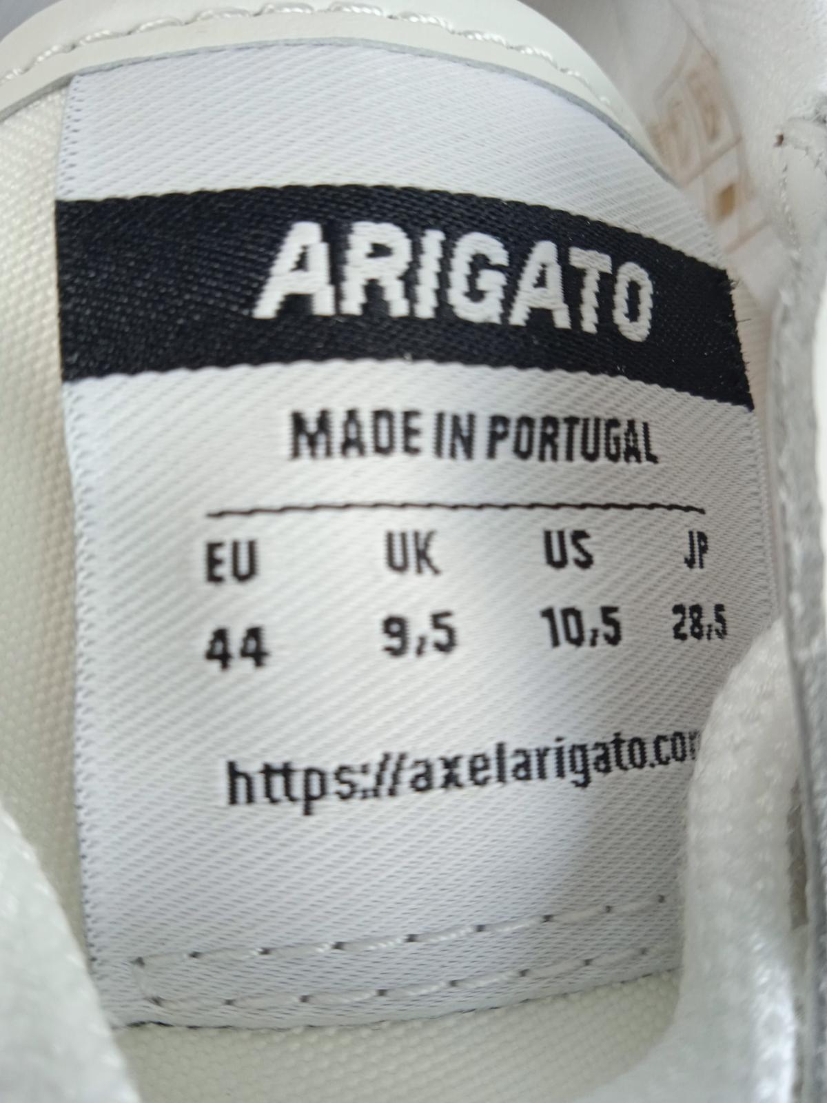 AXEL ARIGATO Men's White & Brown Dice Lo Distressed Trainers UK9.5 RRP205 NEW
