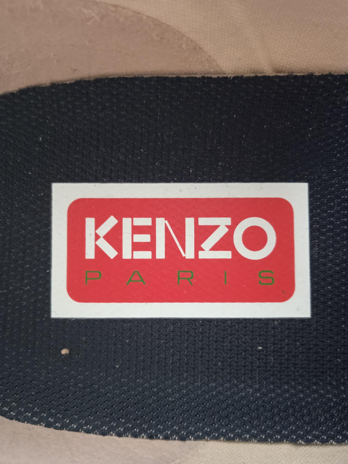 KENZO Trainers Khaki Green Canvas Rose Low Top Men's Size EU44 UK9.5 RRP245 NEW