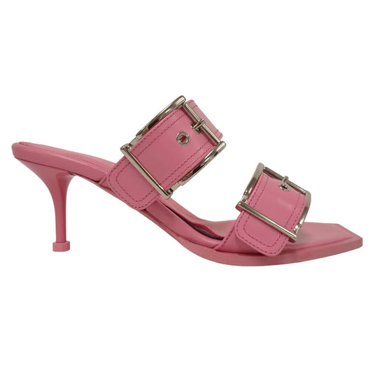 ALEXANDER MCQUEEN Ladies Pink Leather Strappy Mule Sandals EU36 UK3 RRP790 NEW