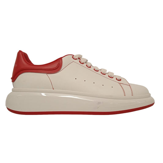 ALEXANDER MCQUEEN Men's Red & White Leather Larry Sneakers EU44 UK10 RRP590 NEW