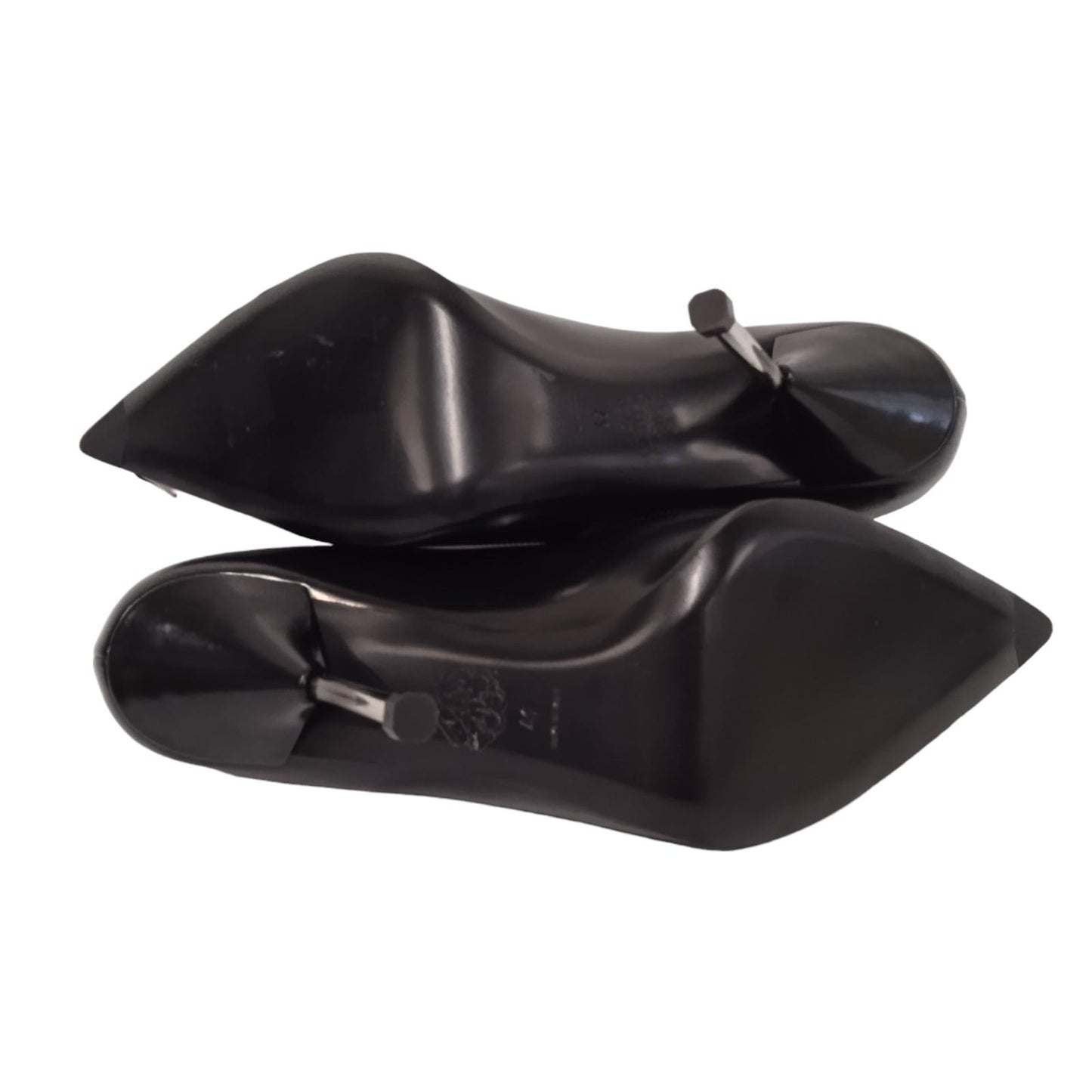 ALEXANDER MCQUEEN Ladies Black Leather Spike Toe Pumps EU41 UK8 RRP690 NEW