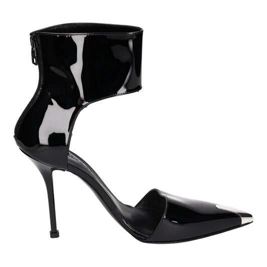 ALEXANDER MCQUEEN Black Patent Punk Pumps Heels Size UK6 EU39 NEW RRP 690