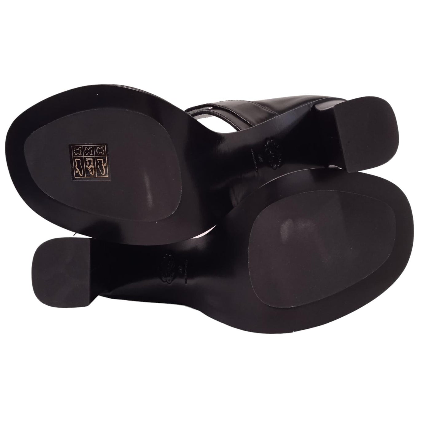 ALEXANDER MCQUEEN Ladies Black Leather Buckle Sandals EU40 UK7 RRP990 NEW