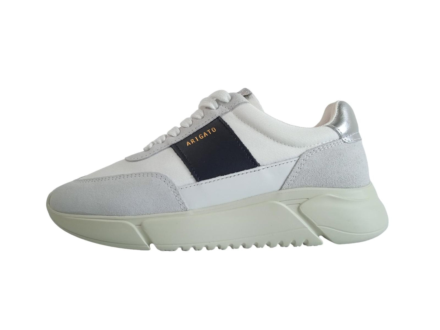 AXEL ARIGATO Ladies White Leather Genesis Vintage Trainers EU36 UK3.5 RRP185 NEW