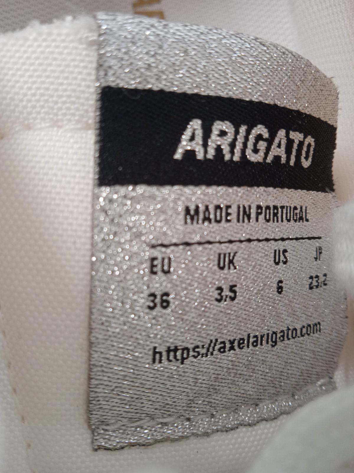 AXEL ARIGATO Ladies White Leather Genesis Vintage Trainers EU36 UK3.5 RRP185 NEW
