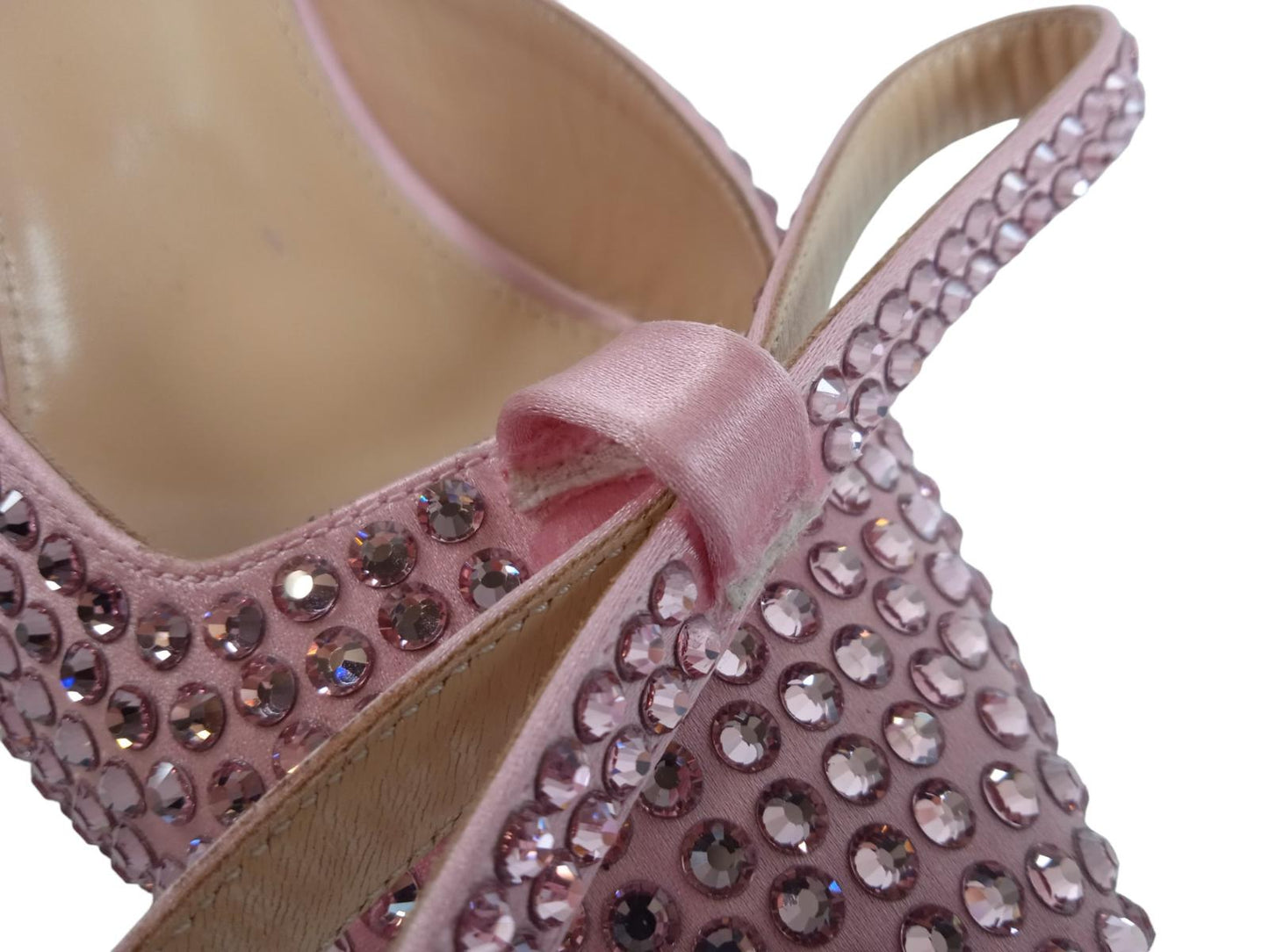 MACH & MACH Ladies Pink Crystal Embellished Marie Mules EU41 UK8 RRP895 NEW