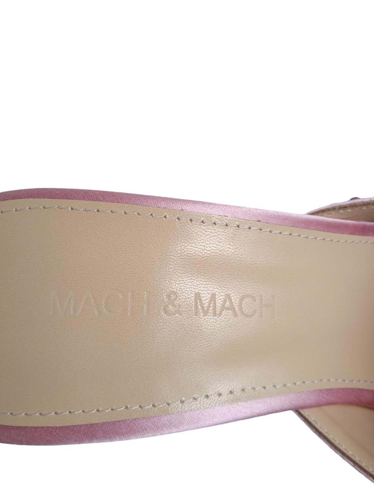 MACH & MACH Ladies Pink Crystal Embellished Marie Mules EU41 UK8 RRP895 NEW