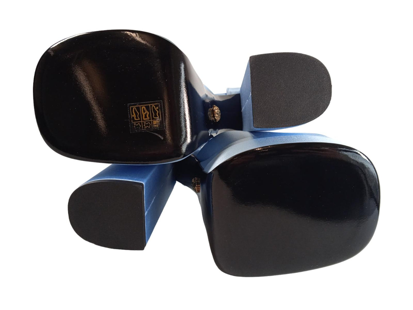 VERSACE Ladies Ice Blue Satin Mary Jane Platform Sandals EU36 UK3 RRP1100 NEW