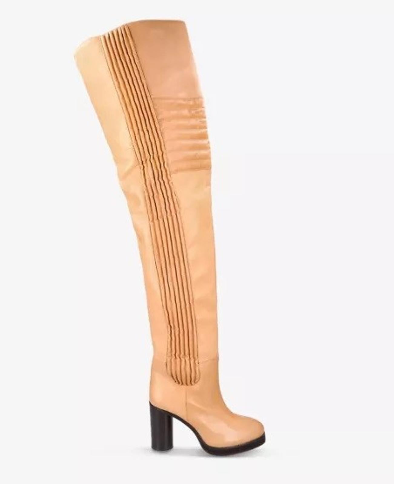 ISABEL MARANT Brown Leather Laelle Over-The-Knee Boots EU38 UK5 RRP2210 NEW