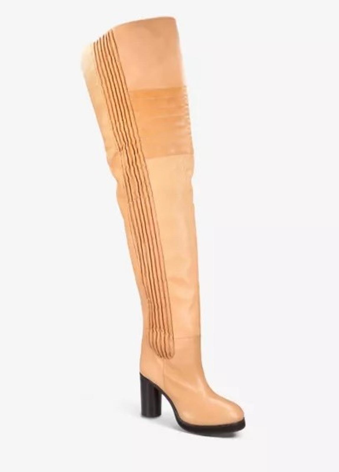 ISABEL MARANT Brown Leather Laelle Over-The-Knee Boots EU38 UK5 RRP2210 NEW