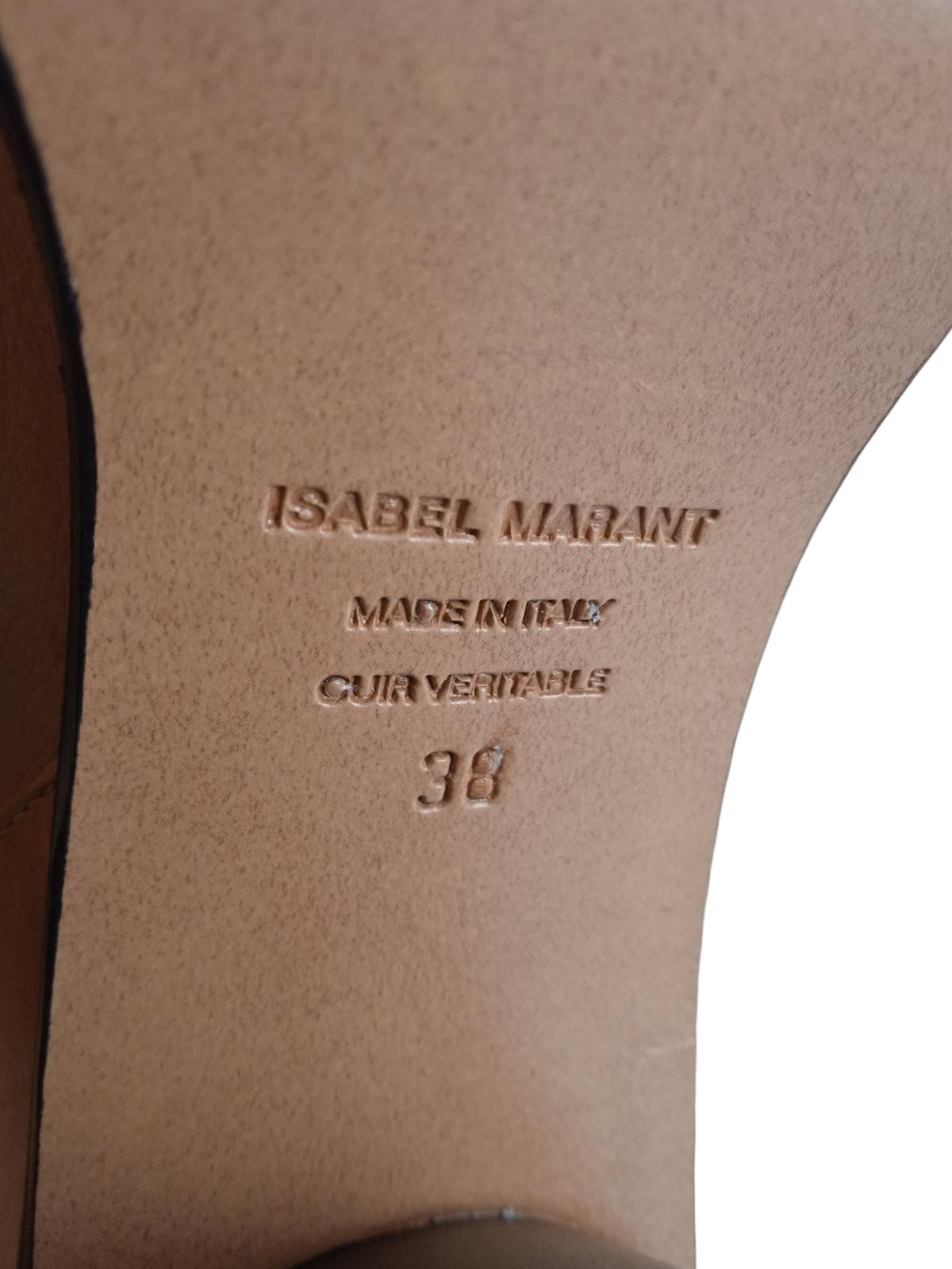 ISABEL MARANT Brown Leather Laelle Over-The-Knee Boots EU38 UK5 RRP2210 NEW