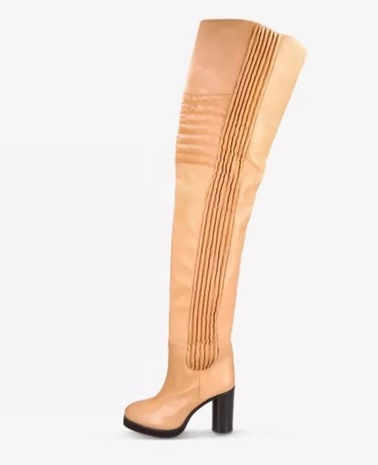 ISABEL MARANT Brown Leather Laelle Over-The-Knee Boots EU40 UK7 RRP2210 NEW