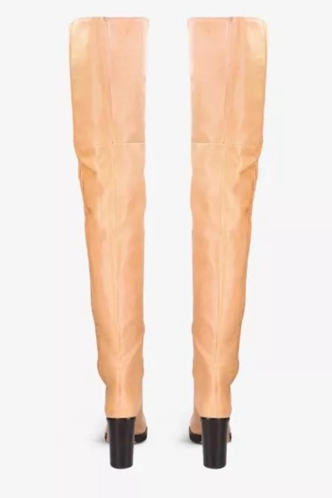 ISABEL MARANT Brown Leather Laelle Over-The-Knee Boots EU40 UK7 RRP2210 NEW