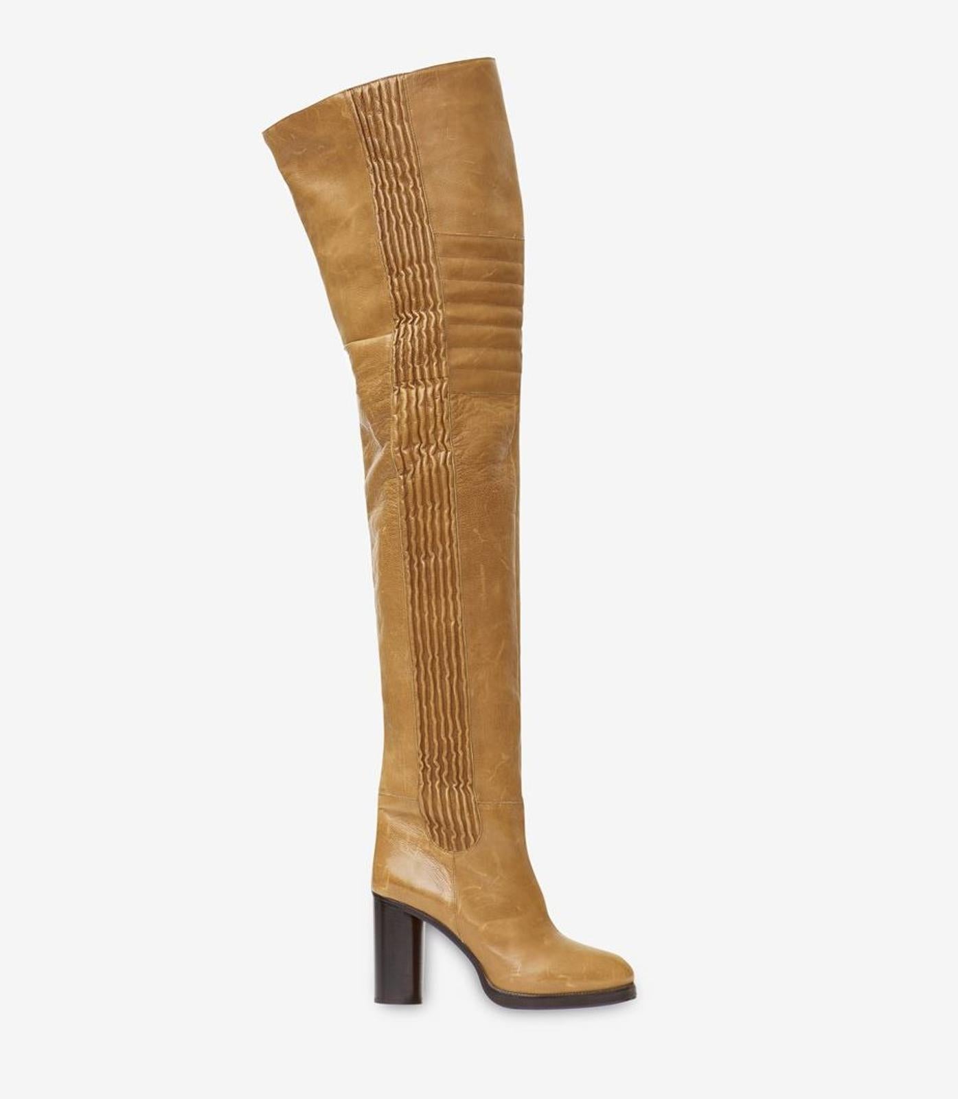 ISABEL MARANT Brown Leather Laelle Over-The-Knee Boots EU39 UK6 RRP2210 NEW