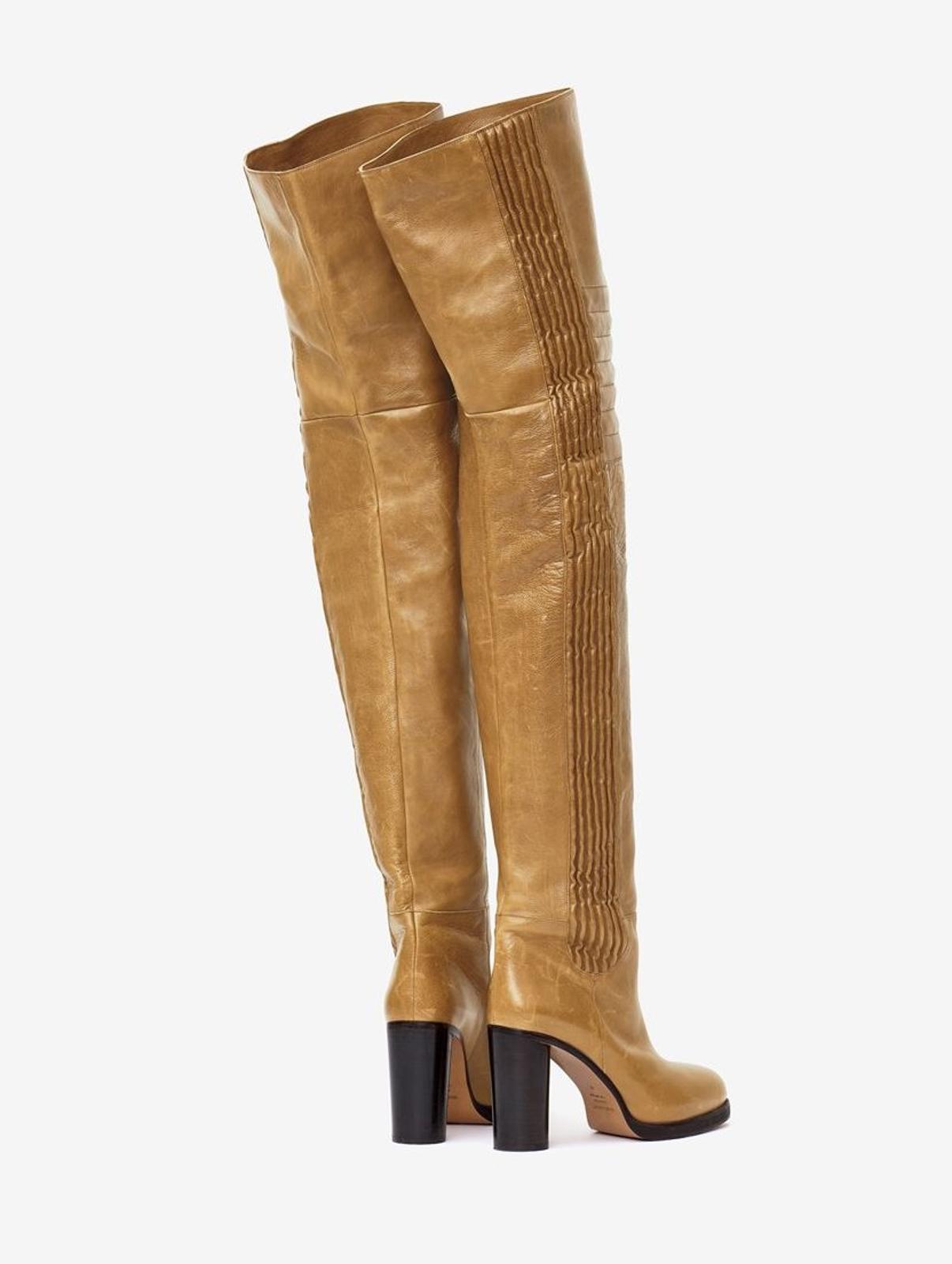 ISABEL MARANT Brown Leather Laelle Over-The-Knee Boots EU39 UK6 RRP2210 NEW