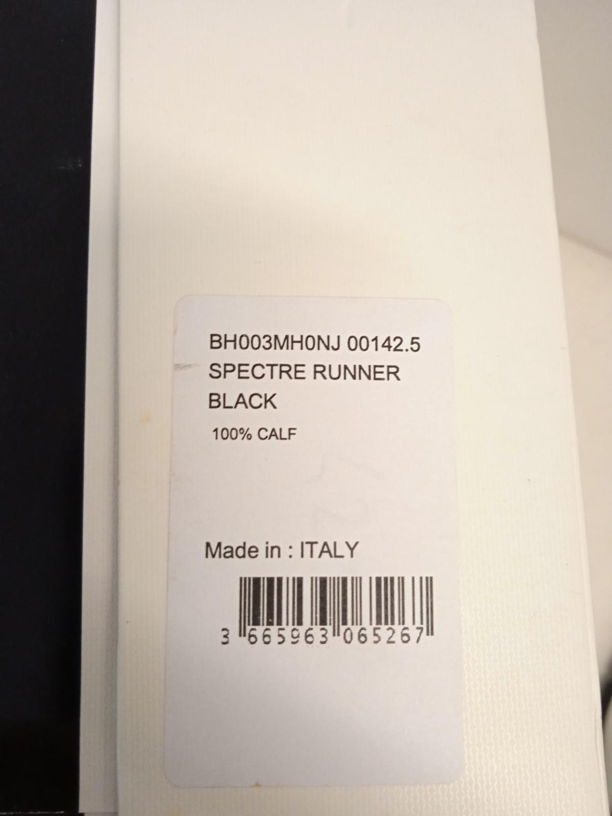 GIVENCHY Men's Spectre Runner Black Leather Sneakers EU42.5 UK8.5 NEW RRP695