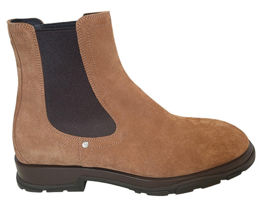 ALEXANDER MCQUEEN Tread Slim Chelsea Boots Suede Tan/Black EU41 UK7 NEW RRP790