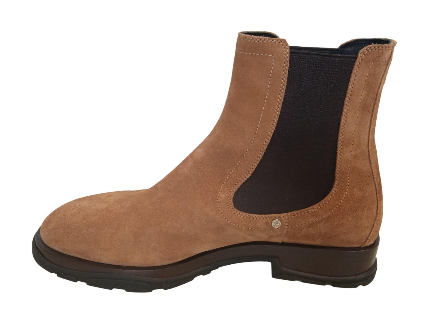 ALEXANDER MCQUEEN Tread Slim Chelsea Boots Suede Tan/Black EU41 UK7 NEW RRP790