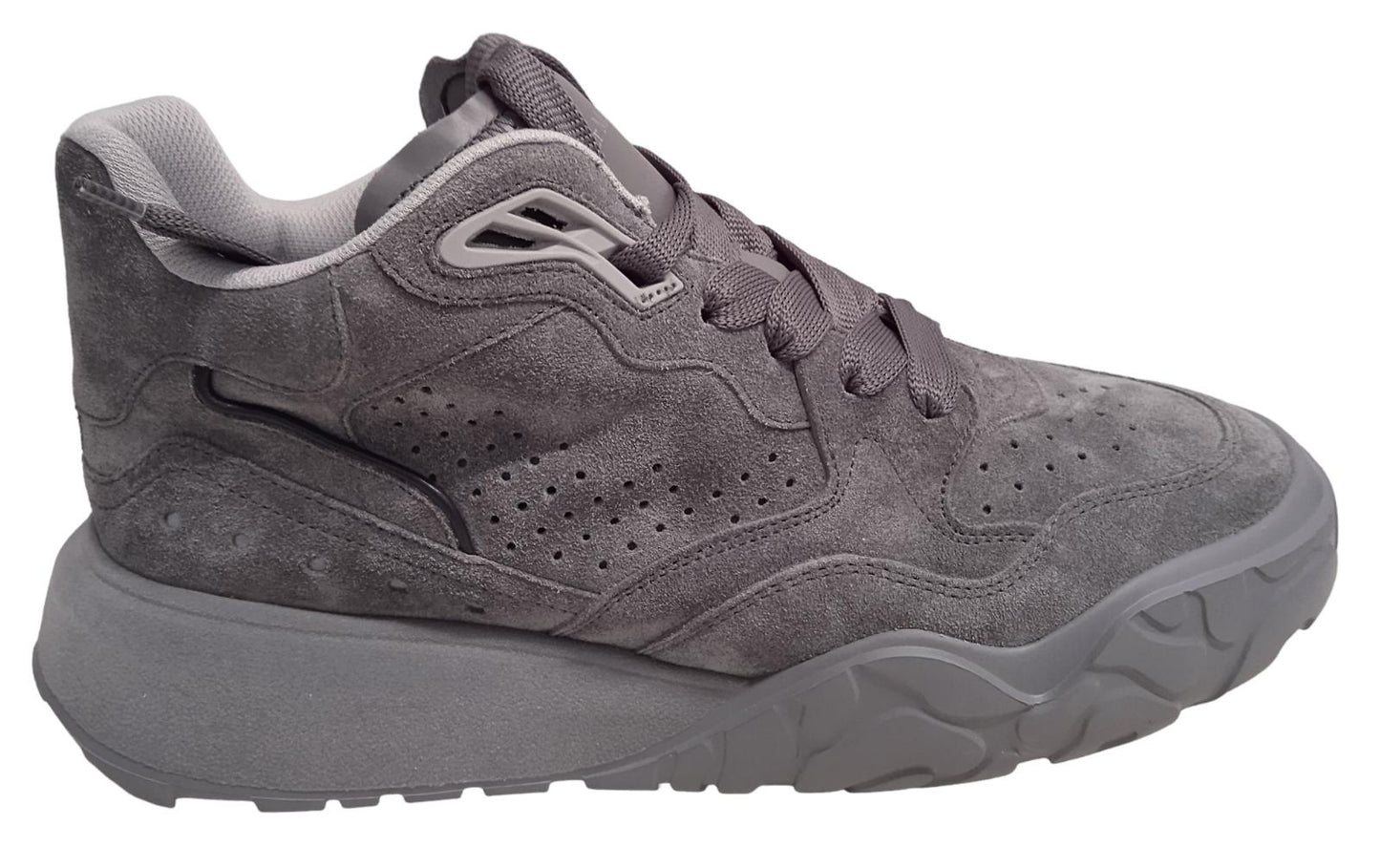 ALEXANDER MCQUEEN Court Mid-Top Tonal Trainers Suede Grey EU40 UK6 NEW RRP550