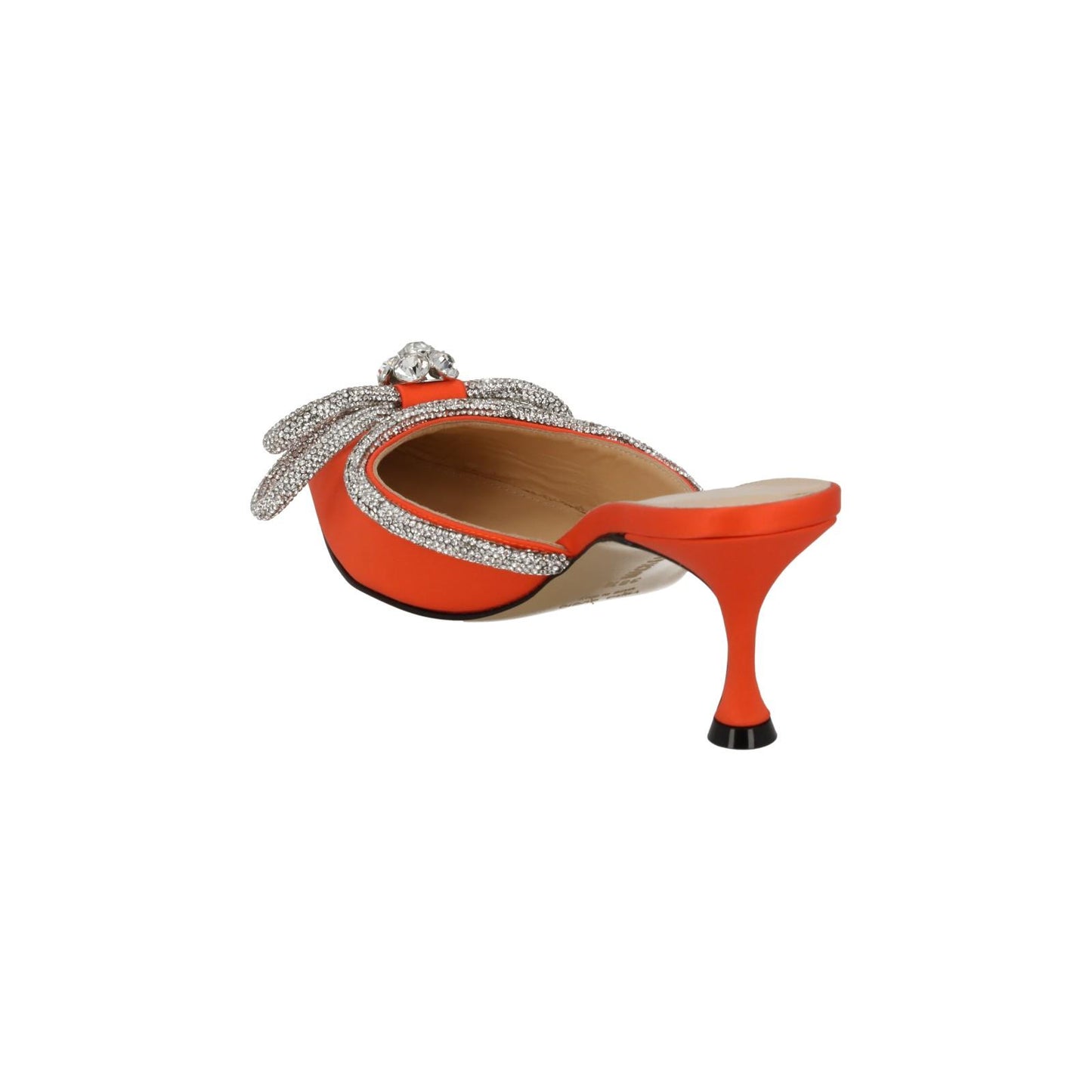 MACH & MACH Shoes Crystal Double Bow Mule Heels Orange EU38.5 UK5.5 NEW RRP955