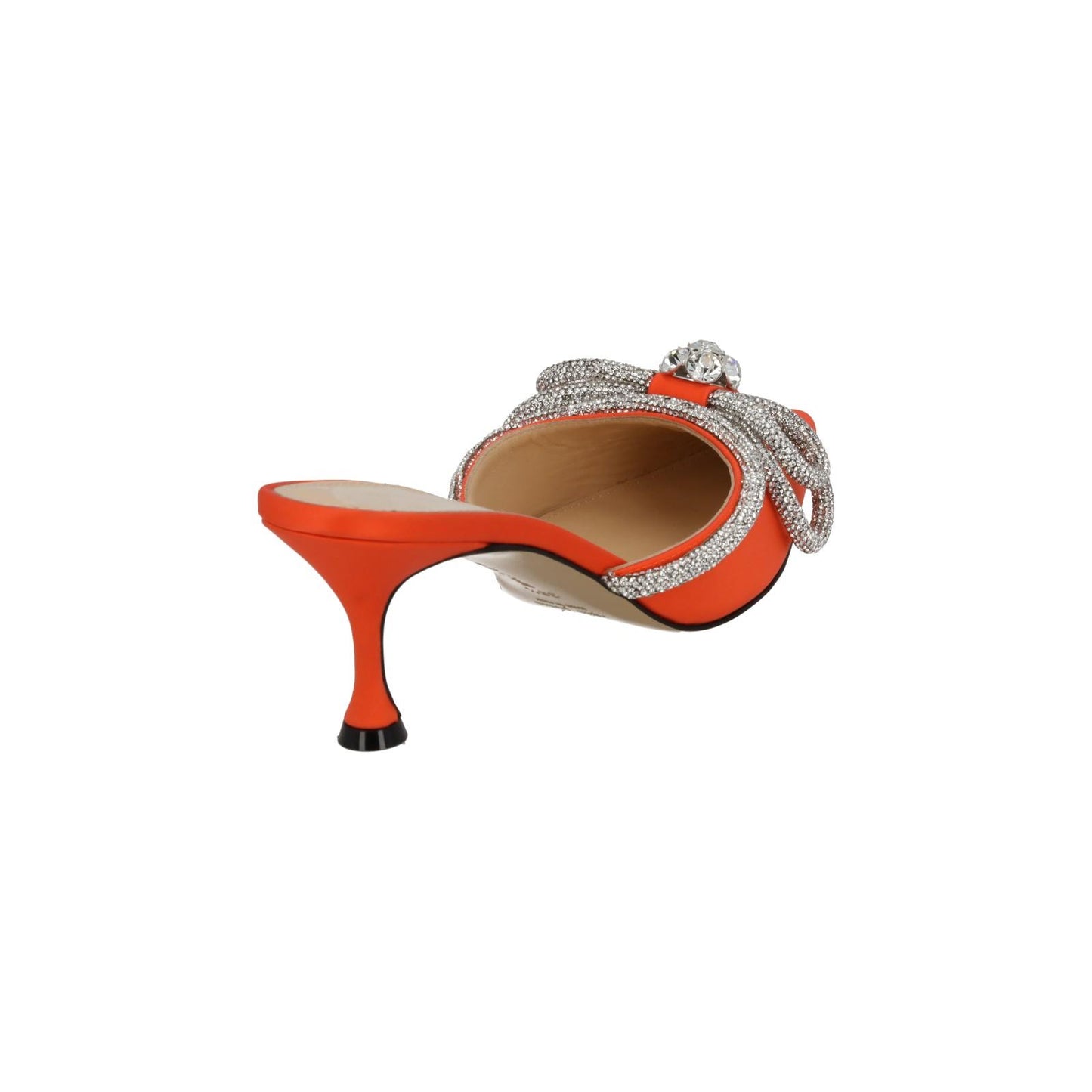 MACH & MACH Shoes Crystal Double Bow Mule Heels Orange EU38.5 UK5.5 NEW RRP955
