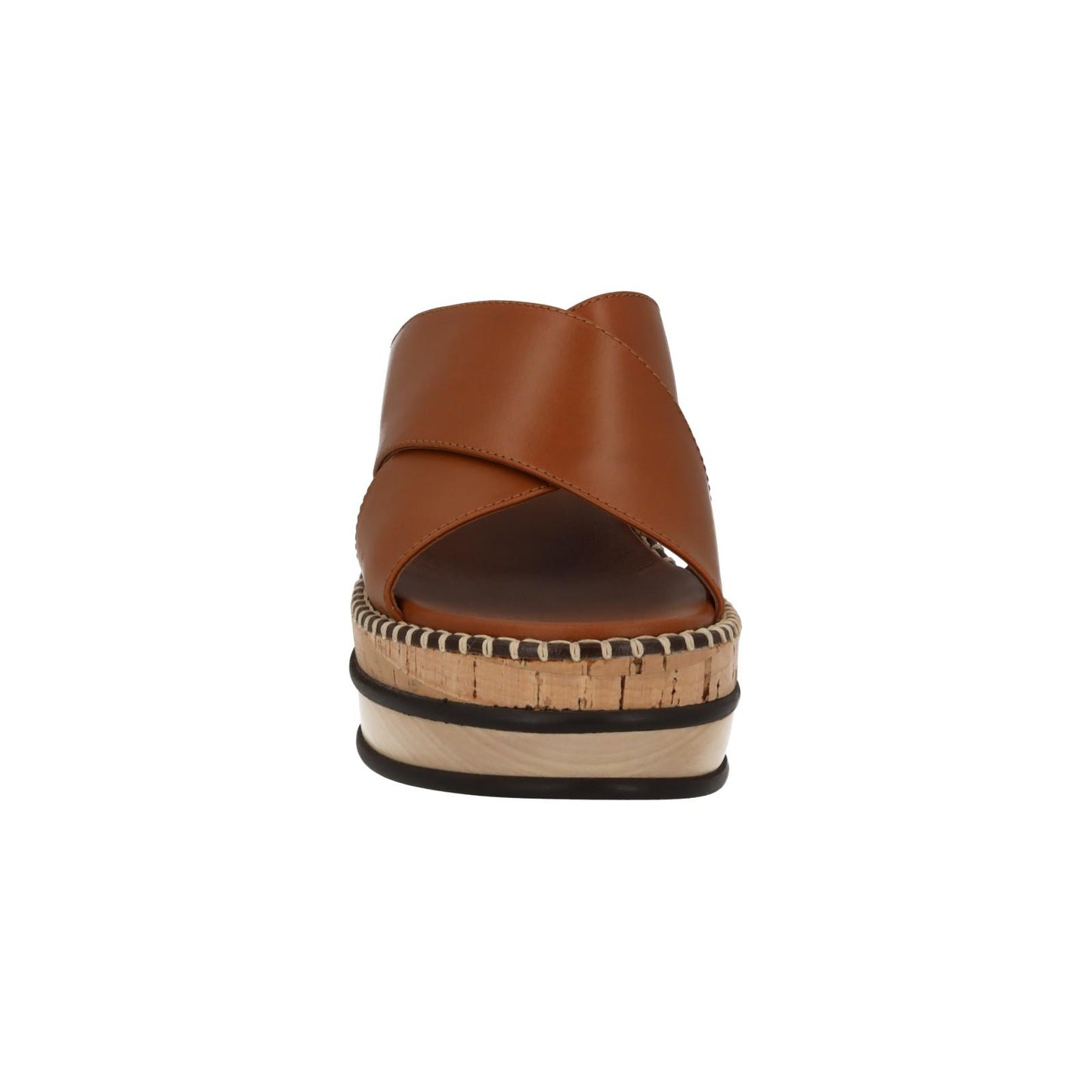 CHLOE Ladies Brown Leather Laia Platform Slide Sandals Size EU37 UK5 RRP575 NEW