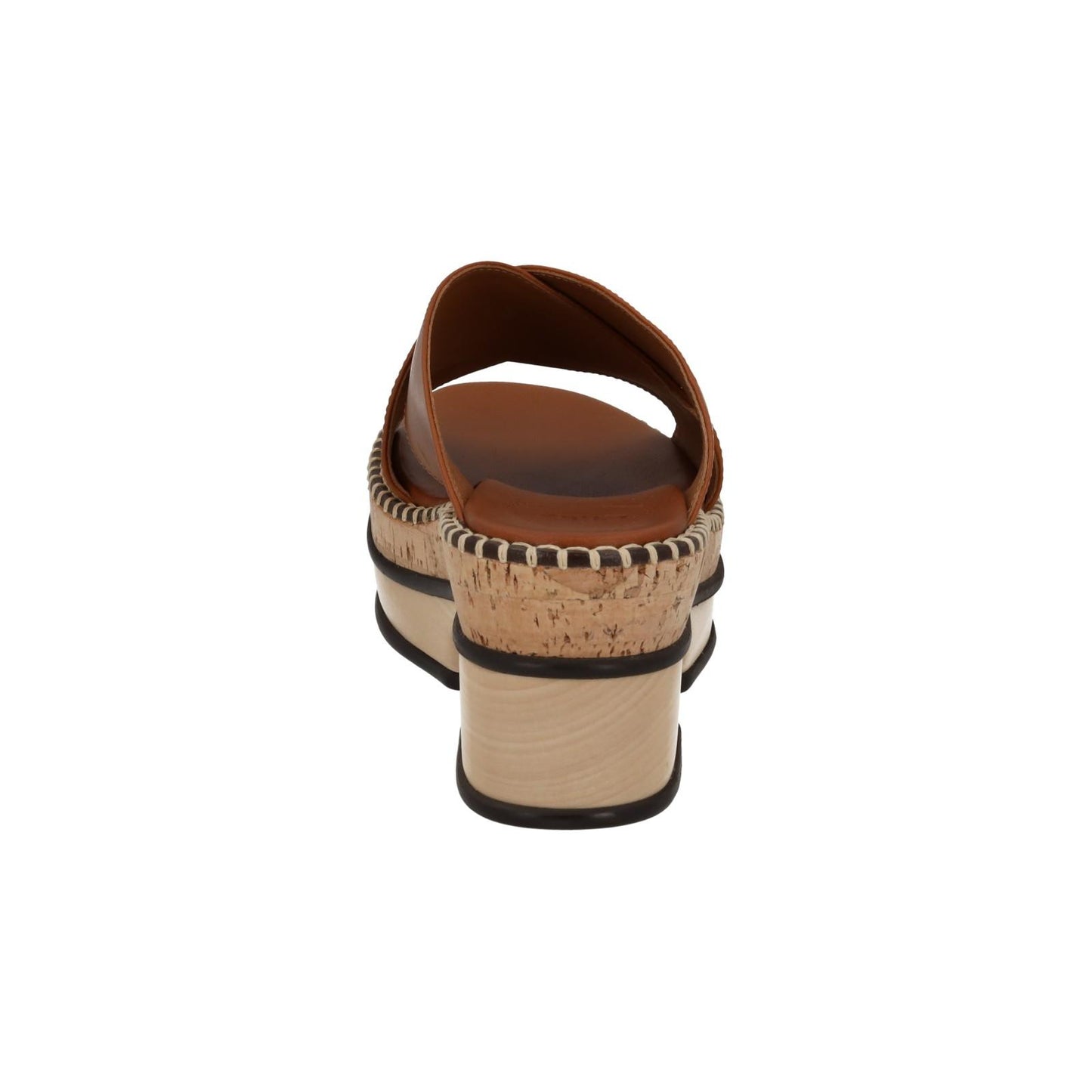 CHLOE Ladies Brown Leather Laia Platform Slide Sandals Size EU37 UK5 RRP575 NEW