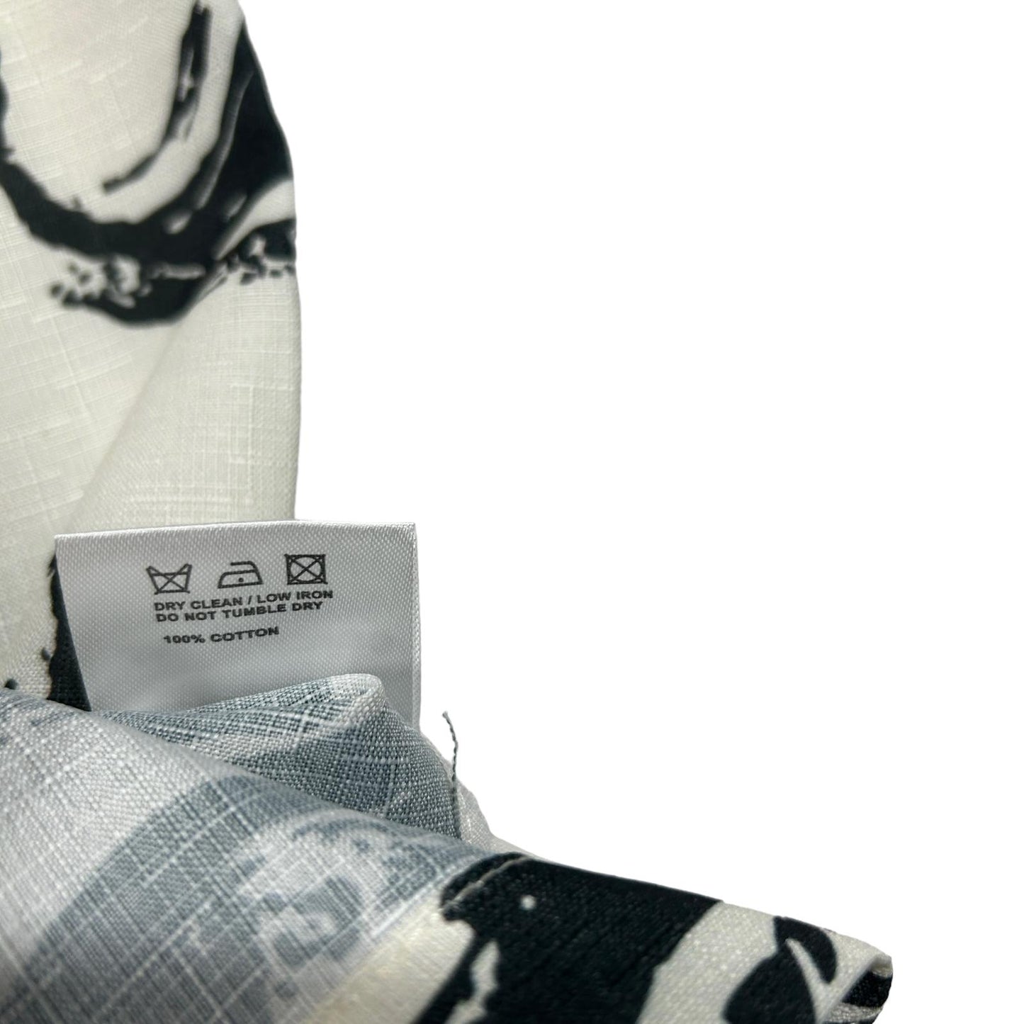 JACQUEMUS Mens La Chemise Jean Print White Black Paisley Shirt 46 NEW RRP 250
