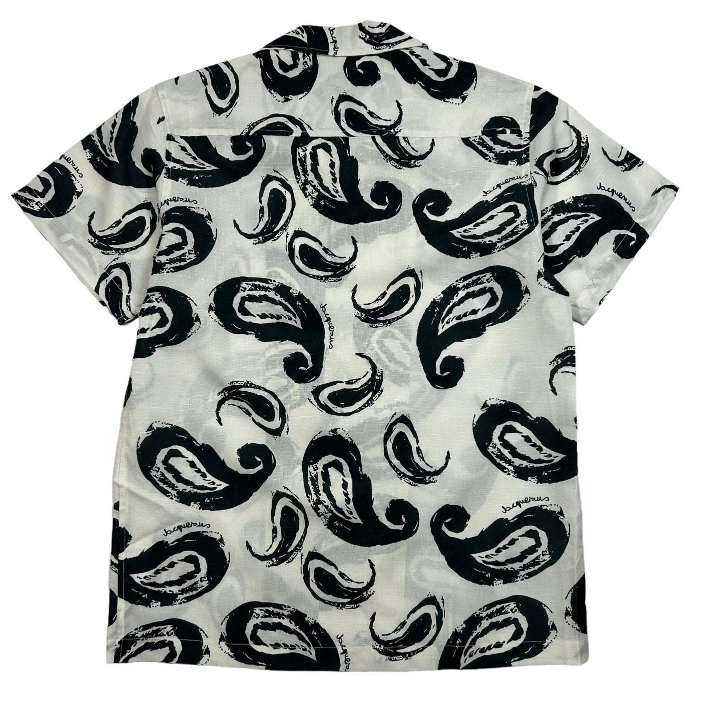 JACQUEMUS Mens La Chemise Jean Print White Black Paisley Shirt 46 NEW RRP 250