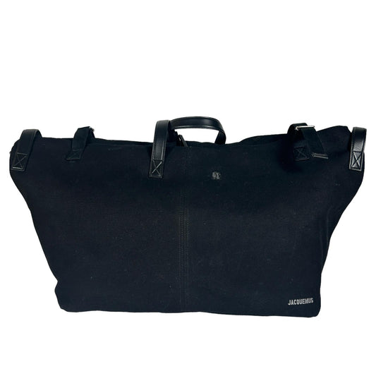 JACQUEMUS Le Sac A Linge Holdall Black Large Cotton NEW RRP 590