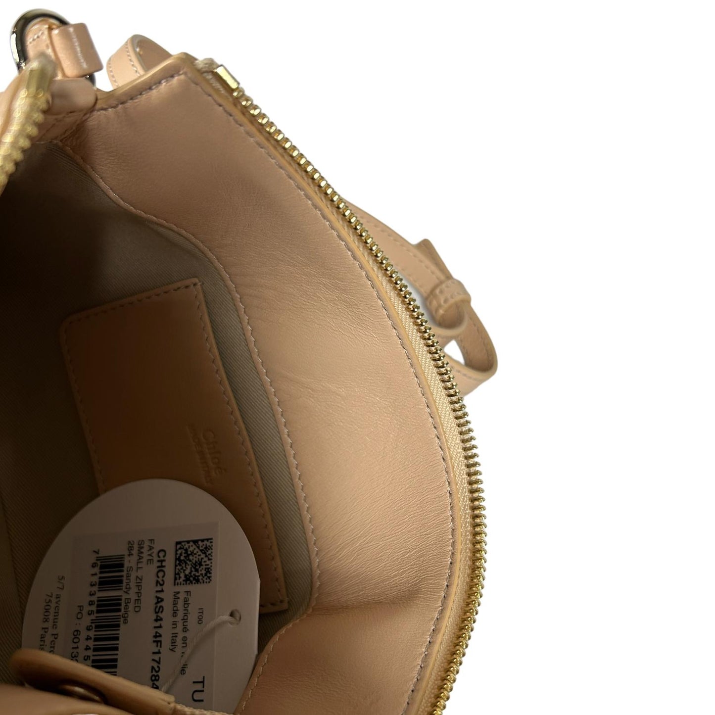CHLOE Leather Designer Faye Small Crossbody Bag Neutral NEW RRP 850