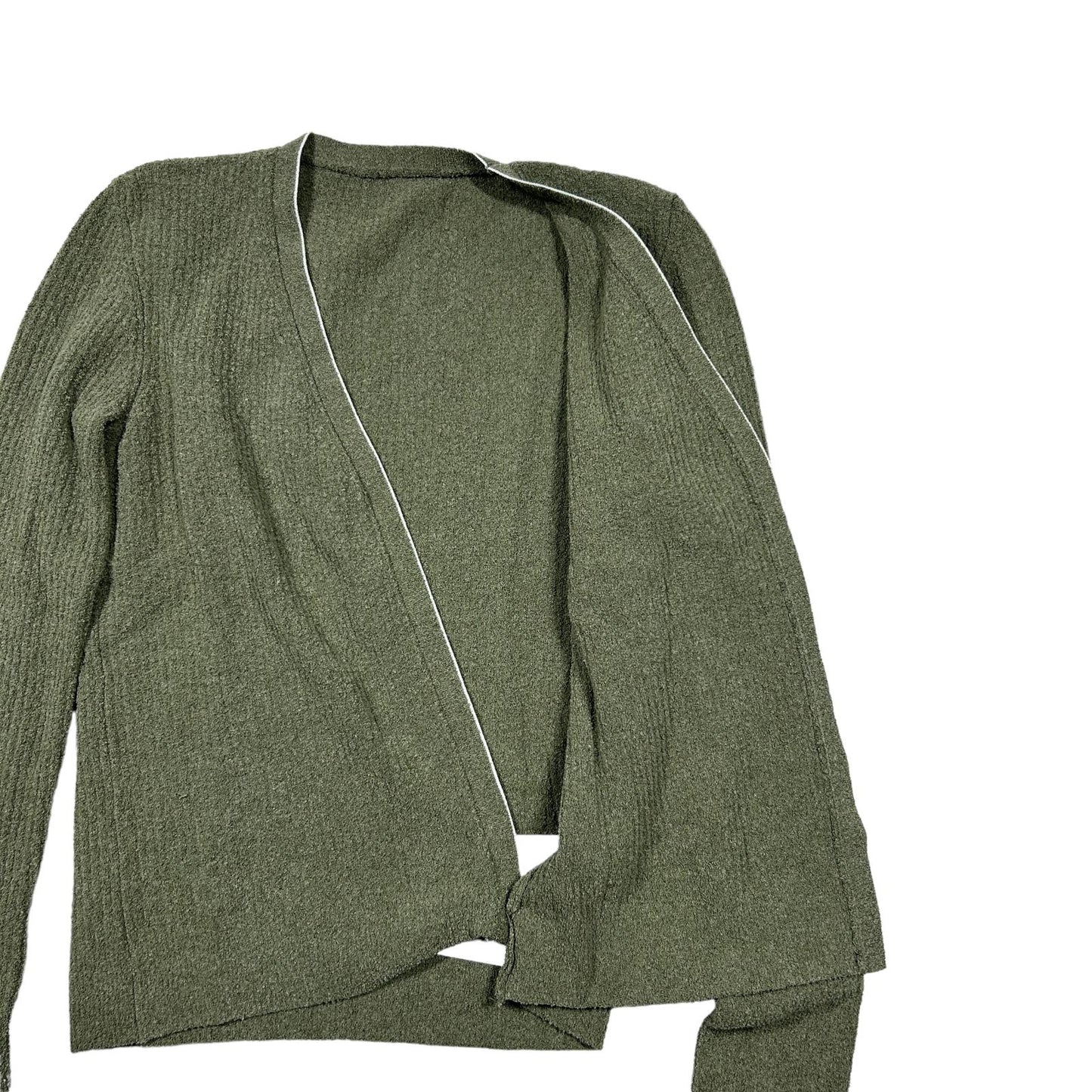 JACQUEMUS Le Gilet Noue LS Twist Front Deep V Sweater Khaki 36 NEW RRP 290