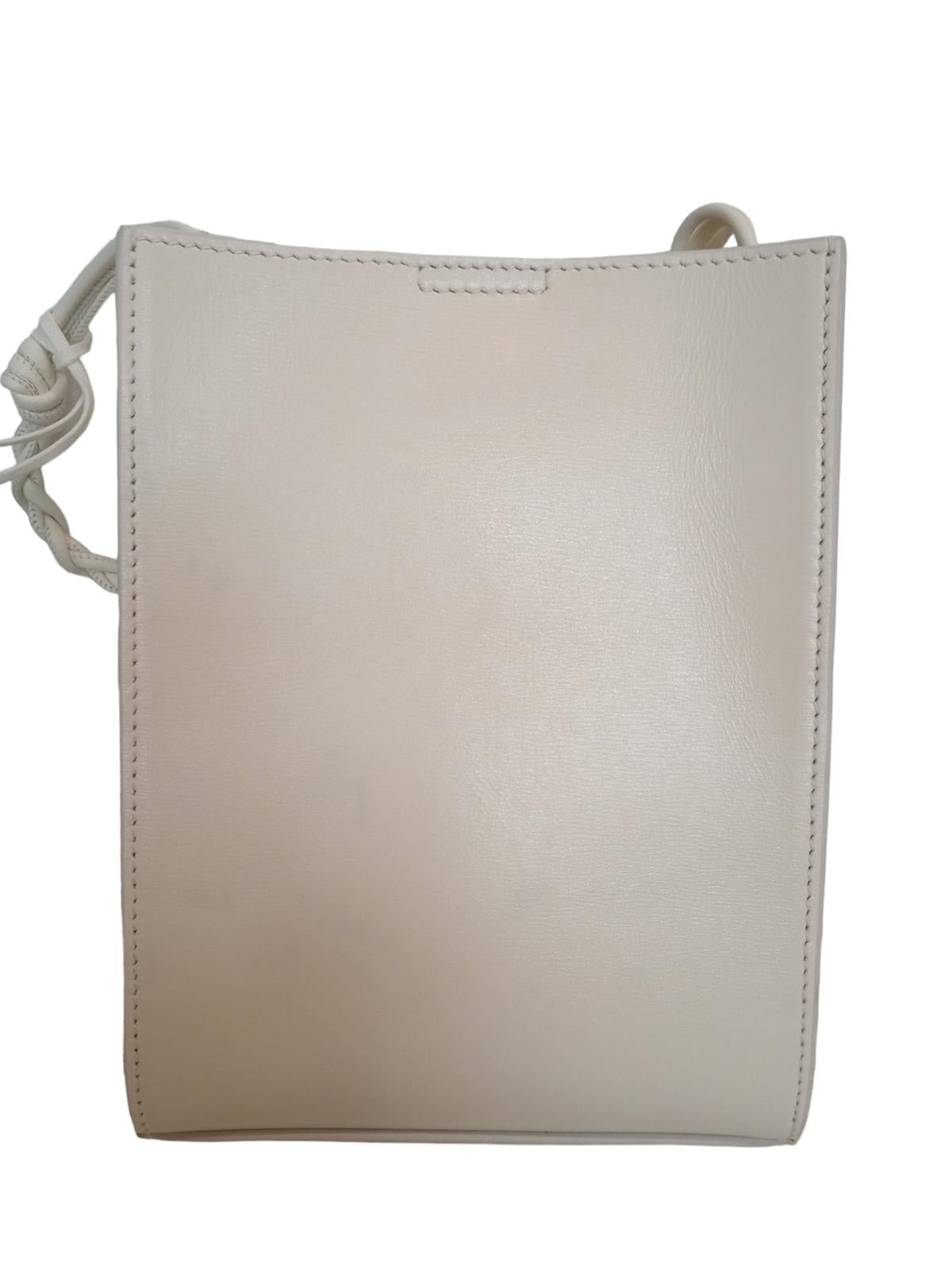 JIL SANDER Tangle Bag Leather Small Crossbody Cosmic Latte OS NEW RRP590