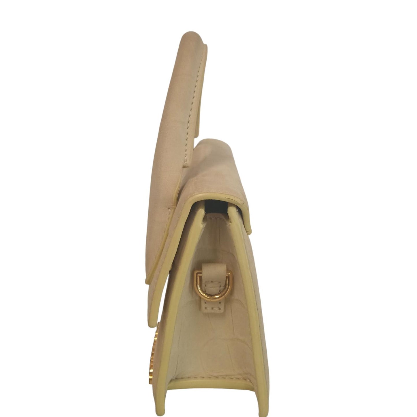 JACQUEMUS Ladies Beige Yellow Leather Le Chiquito Small Tote Bag NEW RRP 510