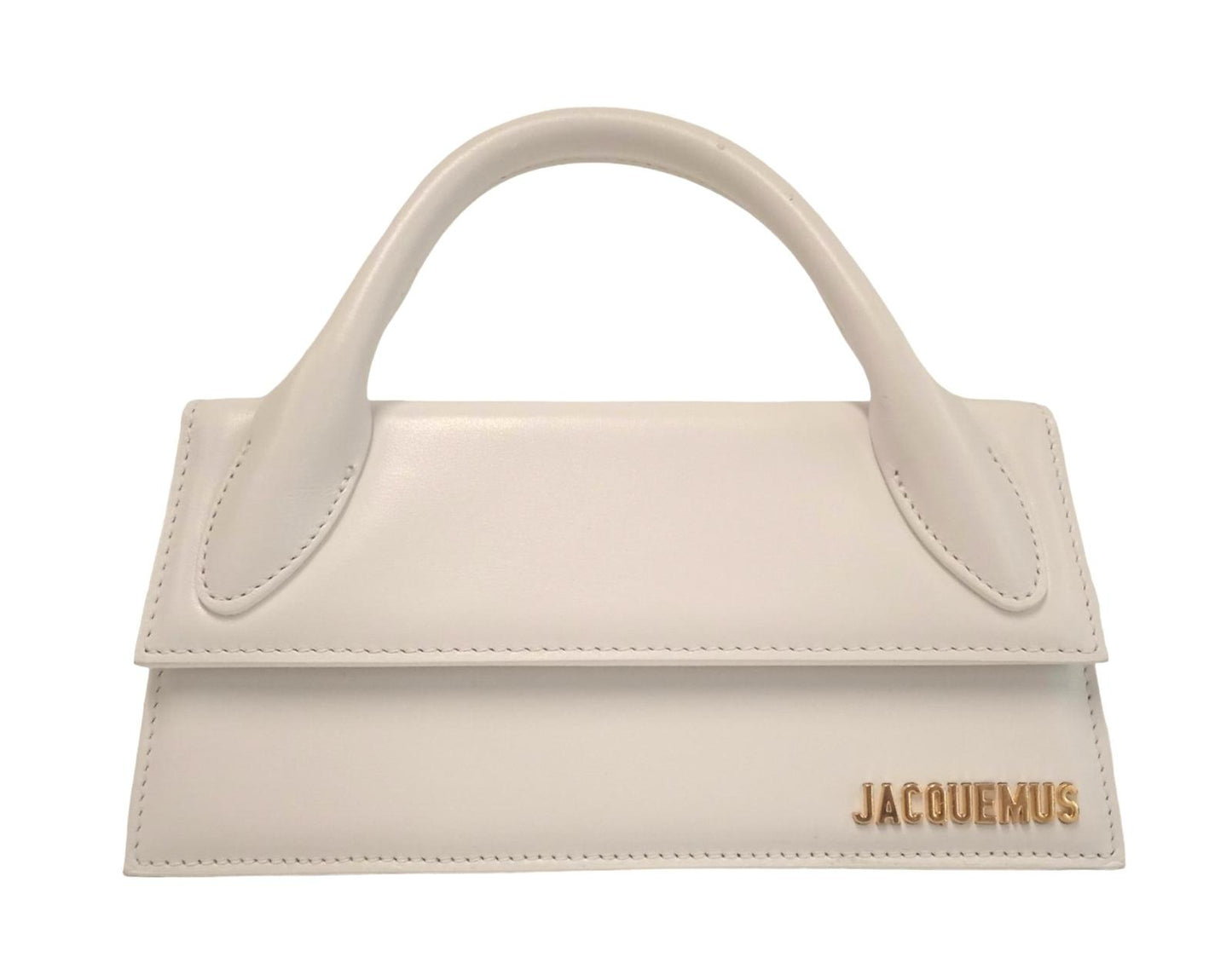 JACQUEMUS Ladies White Calfskin Leather Small Tote Bag NEW RRP 655