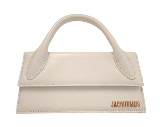 JACQUEMUS Ladies White Calfskin Leather Small Tote Bag NEW RRP 655