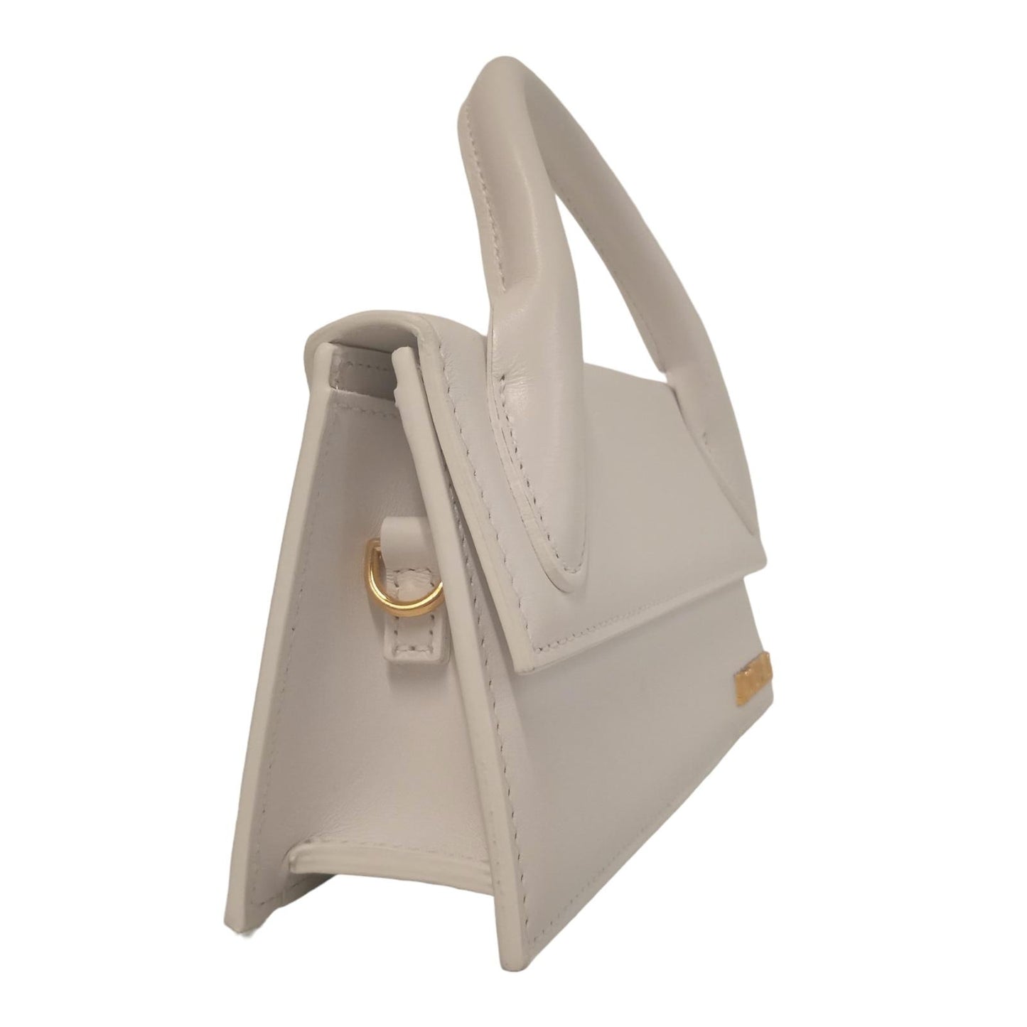 JACQUEMUS Ladies White Calfskin Leather Small Tote Bag NEW RRP 655