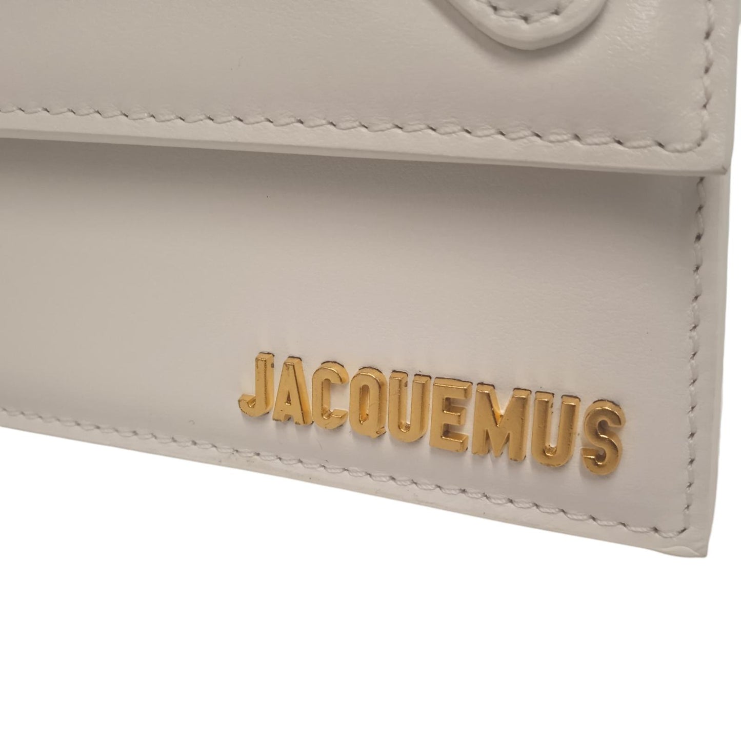 JACQUEMUS Ladies White Calfskin Leather Small Tote Bag NEW RRP 655