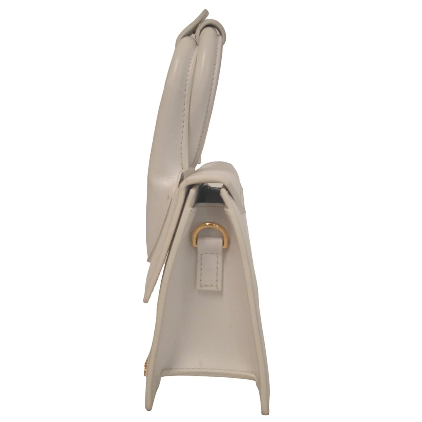 JACQUEMUS Ladies Le Chiquito Noeud White Leather Mini Tote Bag NEW RRP745