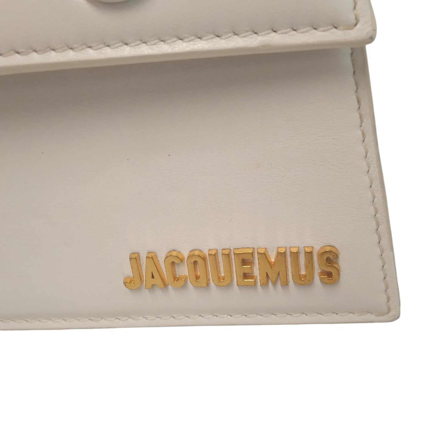 JACQUEMUS Ladies Le Chiquito Noeud White Leather Mini Tote Bag NEW RRP745