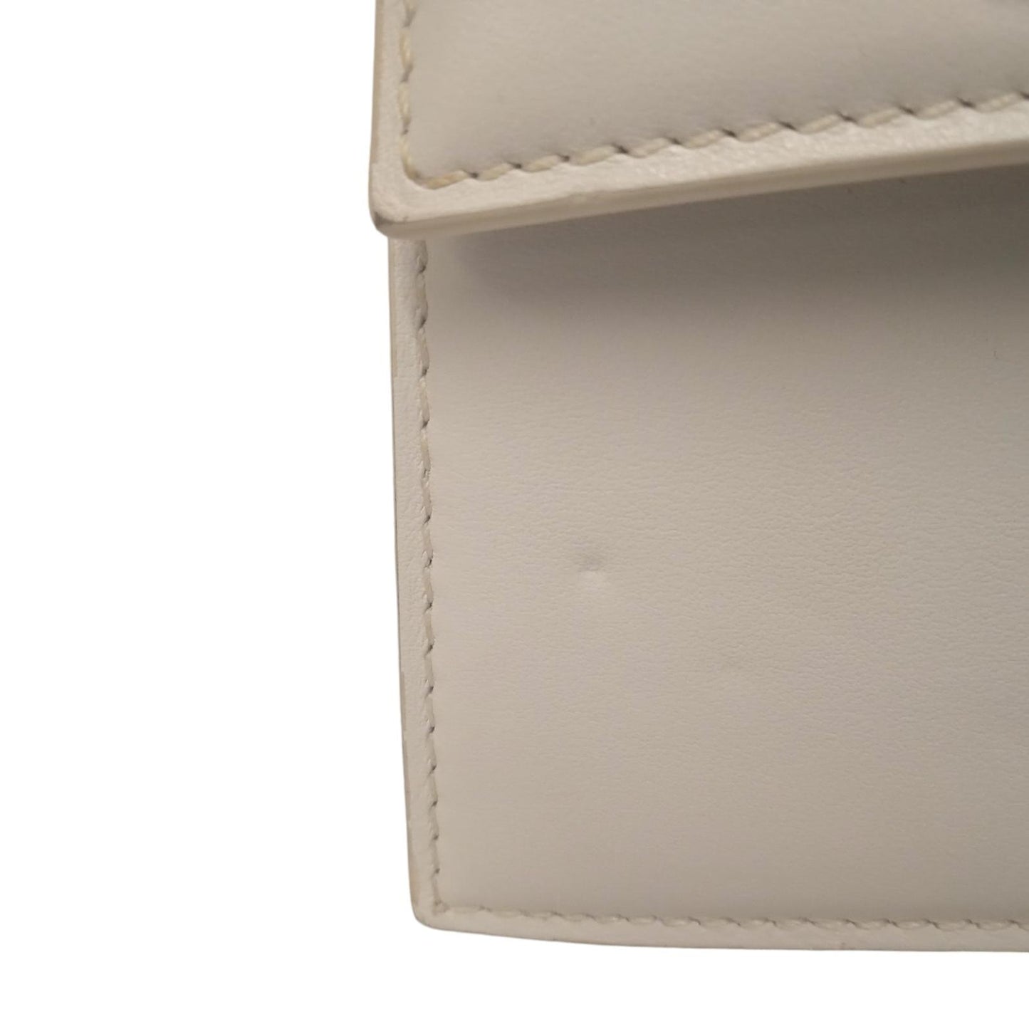JACQUEMUS Ladies Le Chiquito Noeud White Leather Mini Tote Bag NEW RRP745