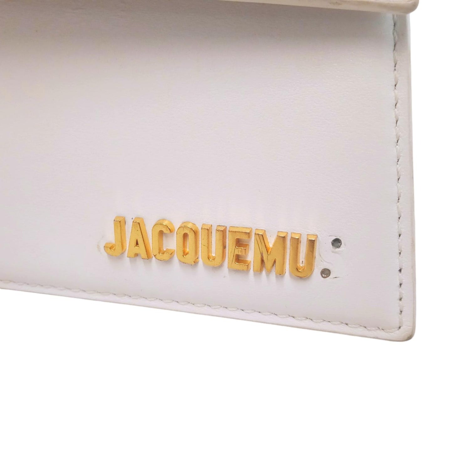 JACQUEMUS Ladies Le Chiquito White Smooth Leather Mini Tote Bag NEW RRP745