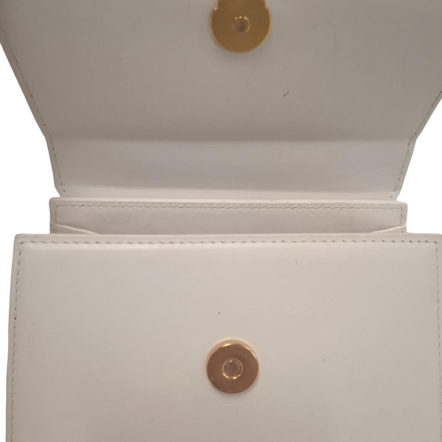 JACQUEMUS Ladies Le Chiquito White Smooth Leather Mini Tote Bag NEW RRP745