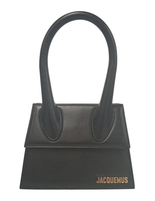 JACQUEMUS Ladies Le Chiquito Moyen Black Leather Mini Tote Bag NEW RRP 680