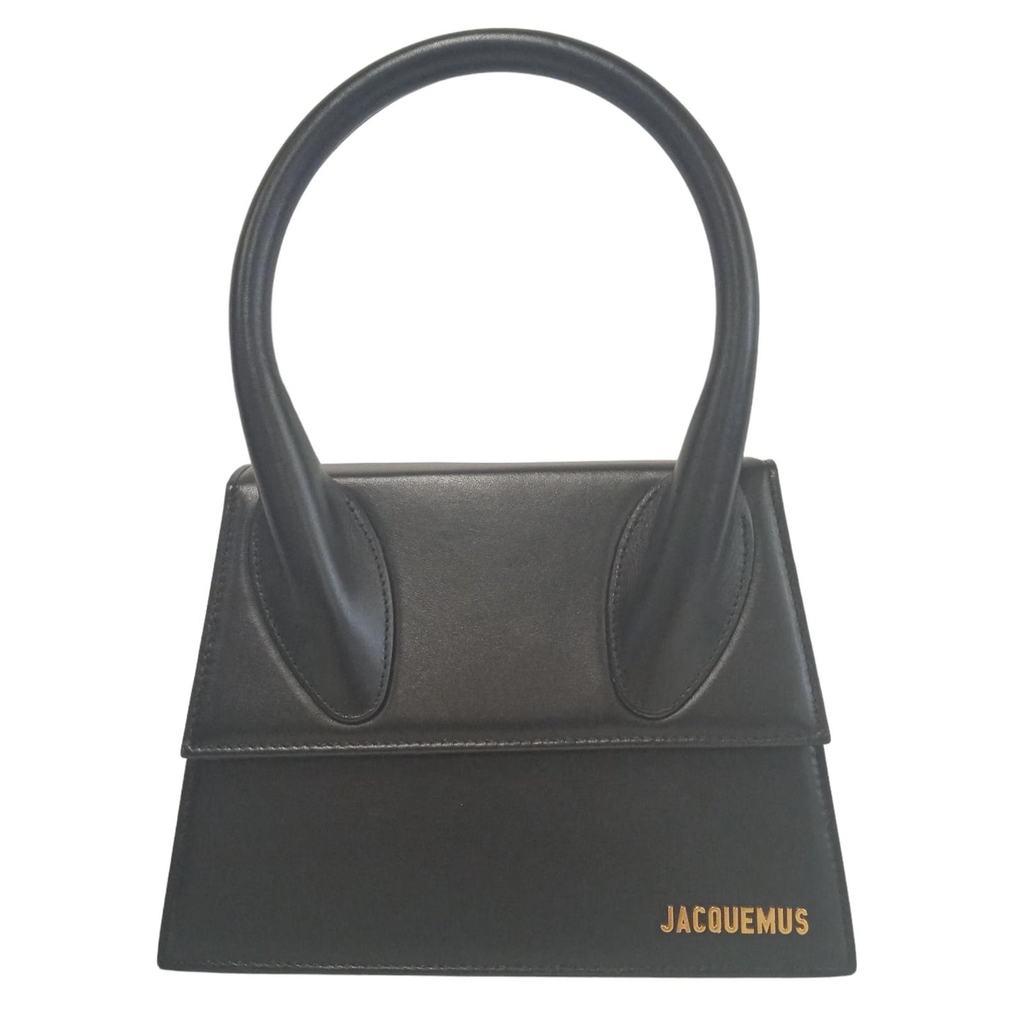 JACQUEMUS Ladies Black Leather Le Grand Chiquito Small Tote Bag NEW RRP 805