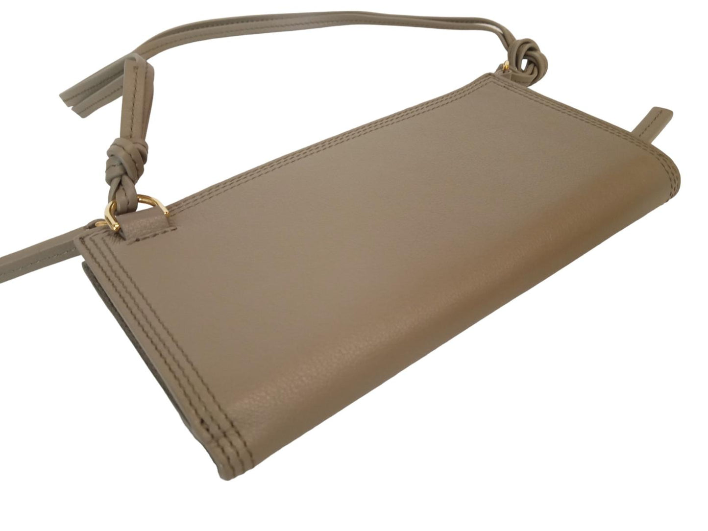 JACQUEMUS Le Pichoto Shoulder Bag Wallet Leather Mini Khaki Green OS NEW RRP315